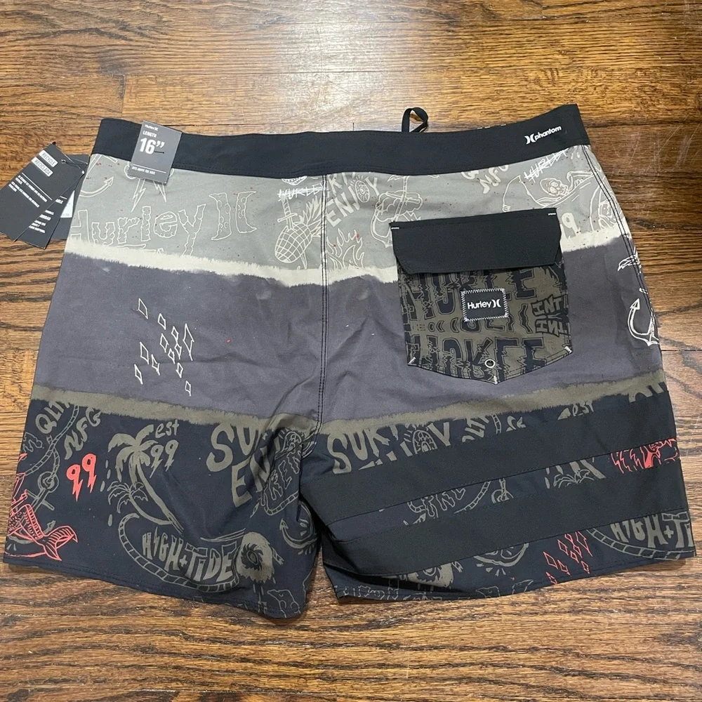 Hurley men’s phantom bp deceiver swim shorts size S